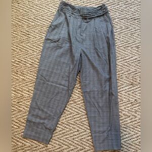 Cinq a Sept Gray Plaid Pants